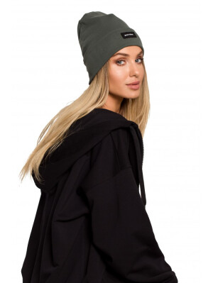 Product detail of M624 Unisex čepice s kšiltem a odznakem "GOOD VIBES" - vojenská zelená EU UNI
