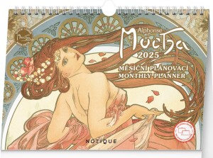 Product detail of Kalendář 2025 stolní: Alfons Mucha, 30 × 21 cm