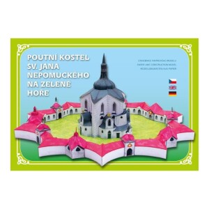 Product detail of Poutní Kostel sv. Jana Nepomuckého na Zelené hoře - Stavebnice papírového modelu, 2.  vydání