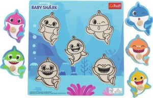 Product detail of Trefl Dřevěná vkládačka Baby Shark, 1.  vydání