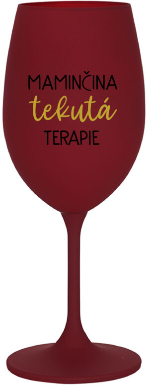 Product detail of MAMINČINA TEKUTÁ TERAPIE - bordo sklenice na víno 350 ml