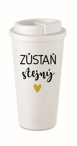 Product detail of ZŮSTAŇ STEJNÝ - bílý termohrnek 475 ml