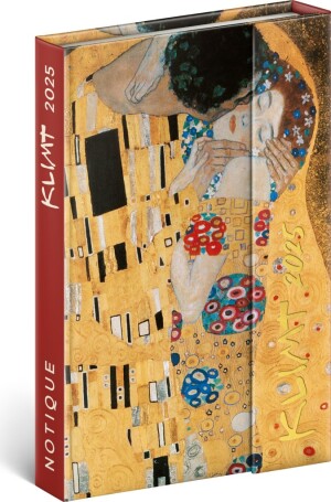 Product detail of NOTIQUE Týdenní magnetický diář Gustav Klimt 2025, 11 x 16 cm