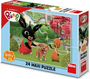 Product detail of Puzzle Bing s pejskem 24 dílků maxi - Dino Park