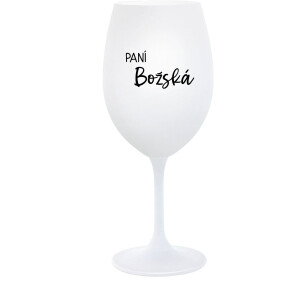 Product detail of PANÍ BOŽSKÁ - bílá  sklenice na víno 350 ml