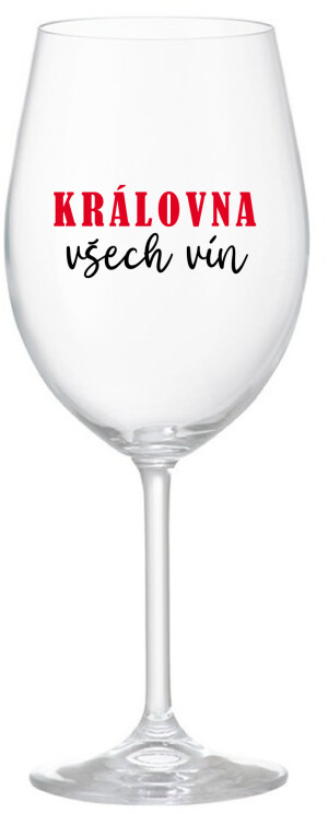 Product detail of KRÁLOVNA VŠECH VÍN - čirá sklenice na víno 350 ml