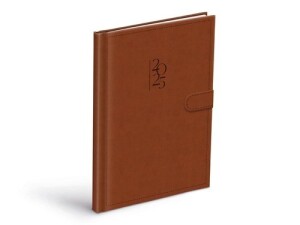 Product detail of Týdenní diář 2025 PU cognac s magnetem