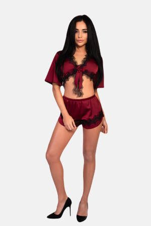 Product detail of LivCo Corsetti Fashion Set Maurea Claret L/XL