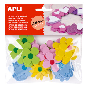 Product detail of APLI pěnovka tvarová - květiny, samolepicí, mix druhů