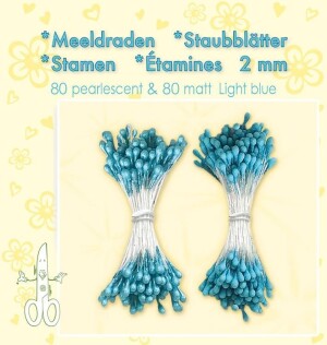 Product detail of LEANE Pestíky do kvítků - Světle modrá 160 ks