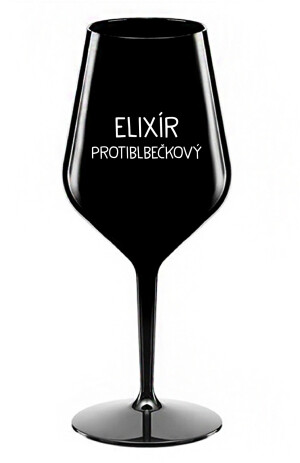 Product detail of ELIXÍR PROTIBLBEČKOVÝ - černá nerozbitná sklenice na víno 470 ml