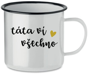Product detail of TÁTA VÍ VŠECHNO - bílý plecháček 350 ml