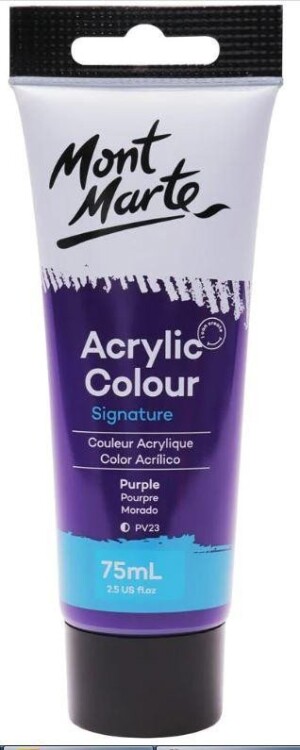 Product detail of Mont Marte Akrylová barva 75ml - fialová (Purple), tuba
