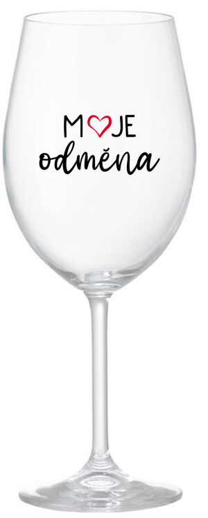 Product detail of MOJE ODMĚNA - čirá sklenice na víno 350 ml