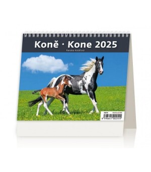 Product detail of Kalendář stolní 2025 - MiniMax Koně / Kone - Renáta Kolářová