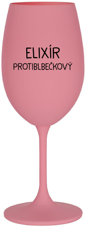 Product detail of ELIXÍR PROTIBLBEČKOVÝ - růžová sklenice na víno 350 ml
