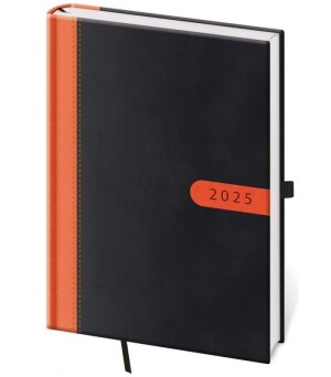 Product detail of Diář 2025 Bora týdenní A5 černo/oranžová