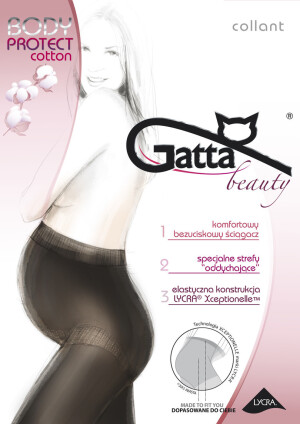 Product detail of Hladké bavlněné dámské punčochové kalhoty PROTECT COTTON  nero 5-XL