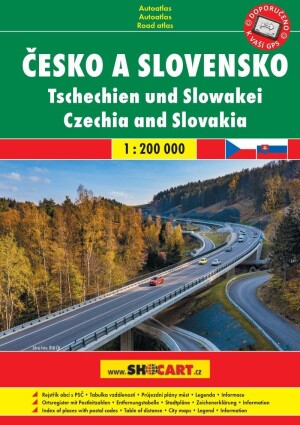 Product detail of Česko a Slovensko 1:200 000 / autoatlas (A5, spirála)