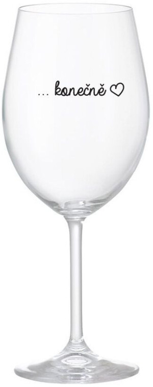Product detail of ...KONEČNĚ - čirá sklenice na víno 350 ml