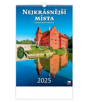 Product detail of Kalendář nástěnný 2025 - Nejkrásnější místa ČR
