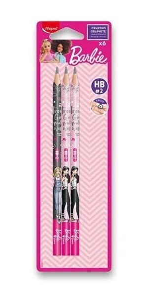 Product detail of Maped Bezdřevé grafitové tužky Barbie 6 ks