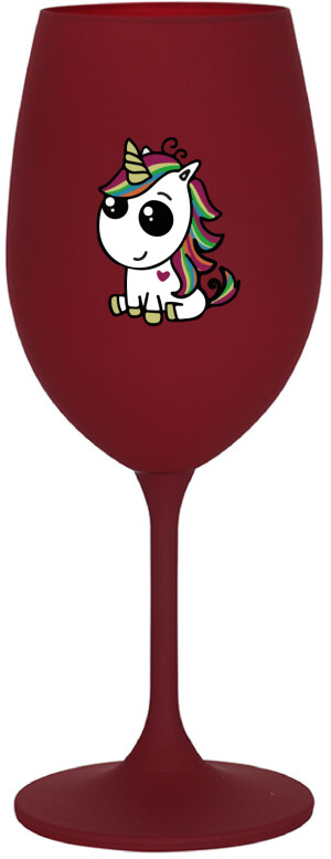 Product detail of DUHOVÝ JEDNOROŽEC - bordo sklenice na víno 350 ml