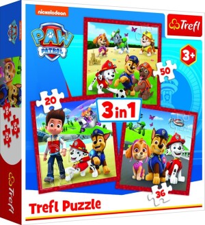 Product detail of Trefl Puzzle Tlapková patrola: Veselí pejsci/3v1 (20,36,50 dílků) -  Testors