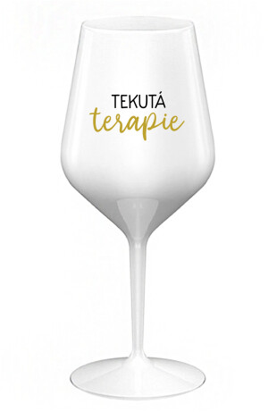 Product detail of TEKUTÁ TERAPIE - bílá nerozbitná sklenice na víno 470 ml