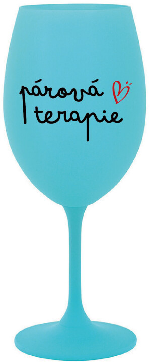 Product detail of PÁROVÁ TERAPIE - tyrkysová sklenice na víno 350 ml