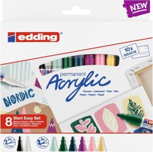 Product detail of Edding Akrylový popisovač Nordic Easy Start, sada 8 ks