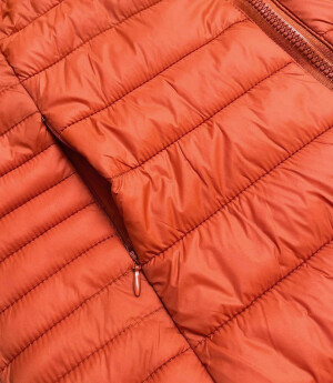 Product detail of Prošívaná dámská vesta v cihlové barvě (23038) odstíny oranžové S (36)