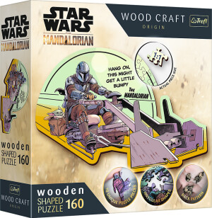 Product detail of Puzzle Wood Craft Origin The Mandalorian: Setkání 160 dílků - Trefl