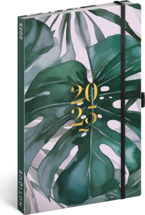 Product detail of NOTIQUE Týdenní diář Monstera 2025, 13 x 21 cm