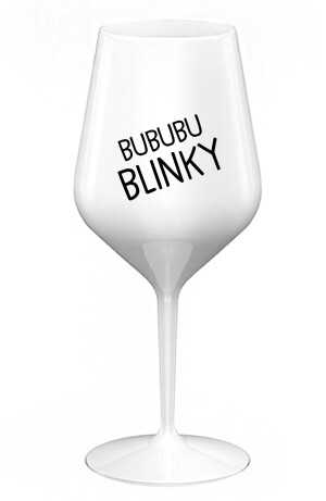 Product detail of BUBUBUBLINKY - bílá nerozbitná sklenice na víno 470 ml