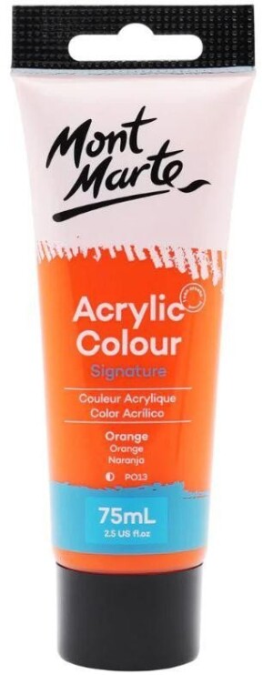 Product detail of Mont Marte Akrylová barva 75ml - oranžová (Orange), tuba
