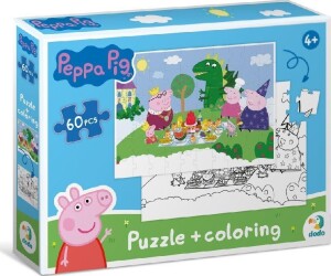 Product detail of Oboustranné puzzle Prasátko Peppa: Piknik 60 dílků