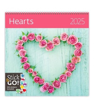 Product detail of Kalendář nástěnný 2025 - Hearts