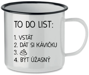 Product detail of TO DO LIST:  BÝT ÚŽASNÝ - bílý plecháček 350 ml
