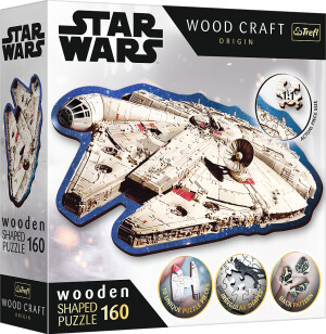 Product detail of Puzzle Wood Craft Origin Star Wars: Millennium Falcon 160 dílků - Trefl