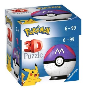 Product detail of 3D Puzzle-Ball: Pokémon Master Ball 54 dílků