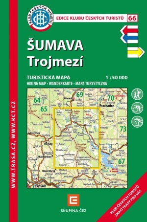 Product detail of KČT 66 Šumava Trojmezí 1:50 000 Turistická mapa, 9.  vydání