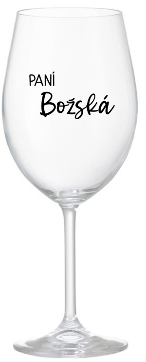 Product detail of PANÍ BOŽSKÁ - čirá sklenice na víno 350 ml