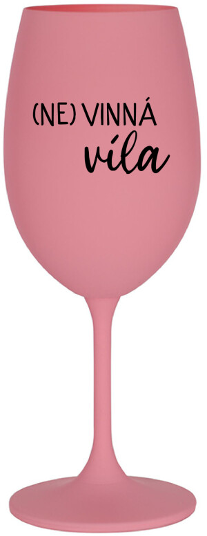 Product detail of (NE)VINNÁ VÍLA - růžová sklenice na víno 350 ml