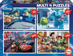 Product detail of Puzzle Disney Pixar Mix 4v1 (50,80,100,150 dílků)