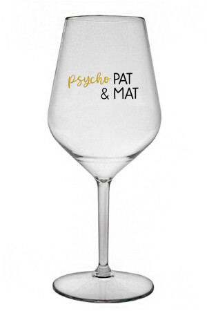 Product detail of PSYCHO PAT&MAT - čirá nerozbitná sklenice na víno 470 ml