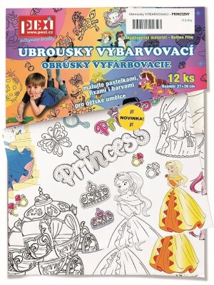 Product detail of Vybarvovací ubrousky Princezny 12 kusů