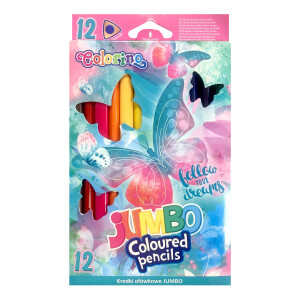 Product detail of Colorino Pastelky trojhranné JUMBO - Follow your Dreams (12 barev)