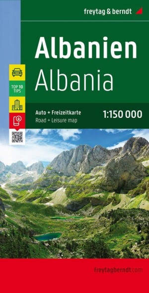 Product detail of Albánie 1:150 000 / silniční mapa + rekreační mapa