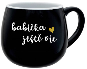 Product detail of BABIČKA JEŠTĚ VÍC - černý keramický hrníček 300 ml